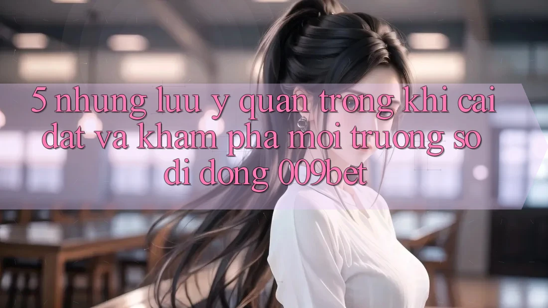 5. Những Lưu Ý Quan Trọng Khi Cài đặt Và Khám phá Môi trường số di động 009bet