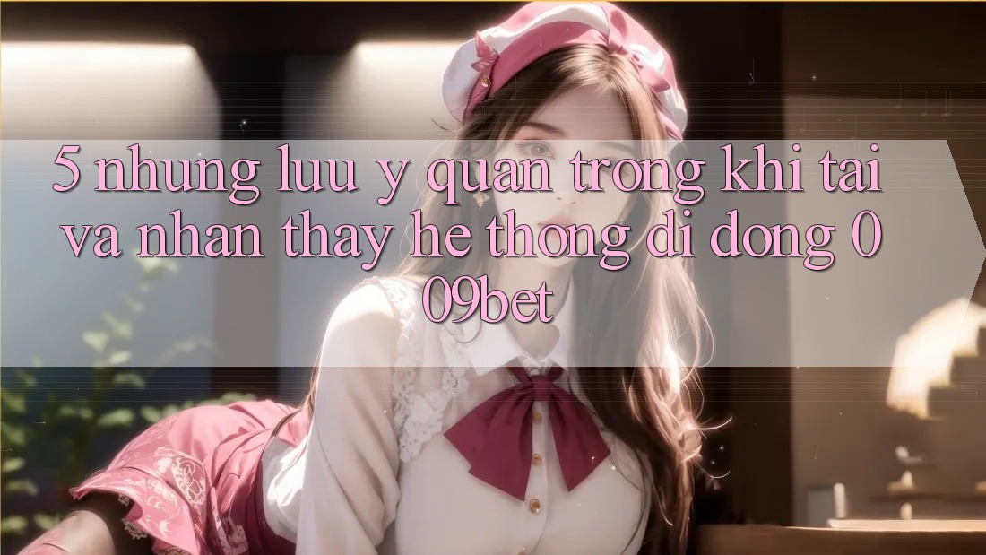 5. Những Lưu Ý Quan Trọng Khi Tải Và Nhận thấy Hệ thống di động 009bet